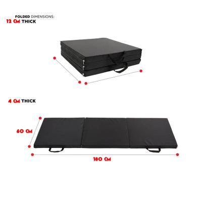 Trifold workout fitness mat