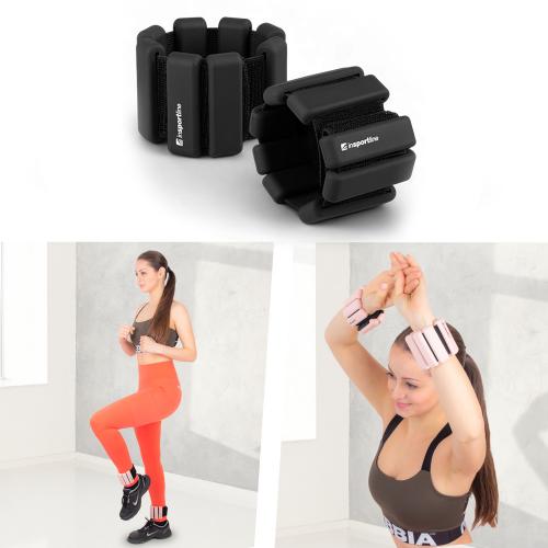 Adjustable Wrist/Ankle Weights inSPORTline Brace - Pink 2