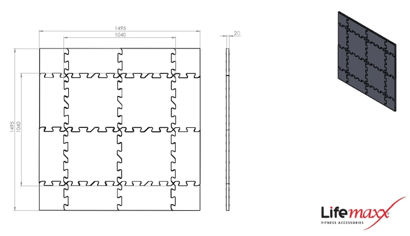 LMX1345 & LMX1346 & LMX1347 FLR® Jigsaw tile 4