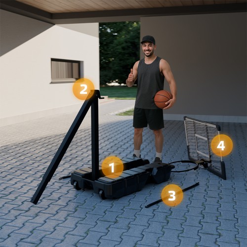 Opvouwbare Basketbalring inSPORTline Tifton 9