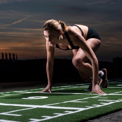 Sprinttrack - kunstgras Premium 20.4 m x 2 m 11