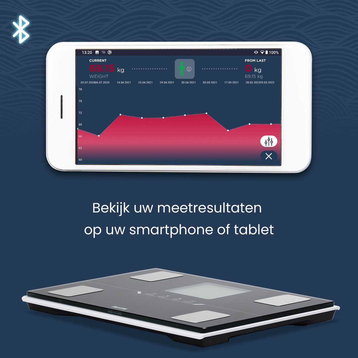 TANITA BC-401 Slimme Weegschaal met Lichaamsanalyse & App 6