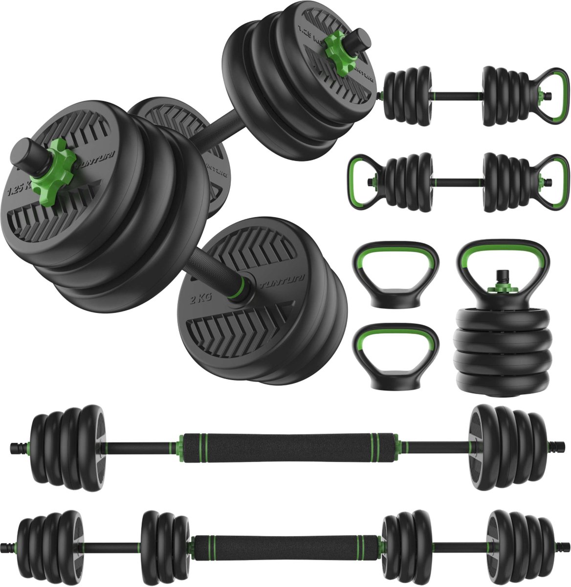 Tunturi dumbbell set 28 kg