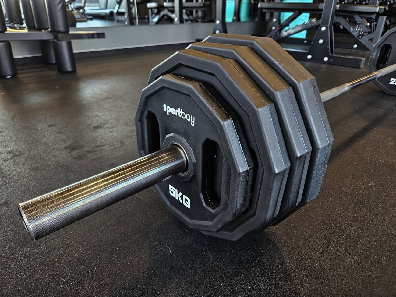 Sportbay® Olympic CPU Barbell Set 90 kg / 120 kg / 150 kg – Strongman Barbell 220 cm 1