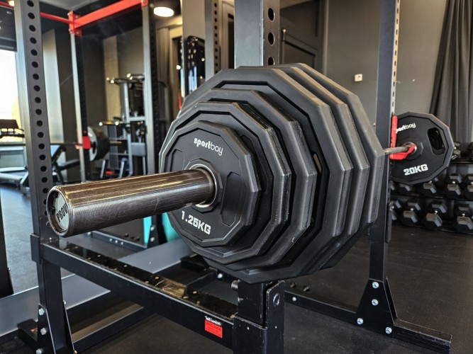 Sportbay® Olympic CPU Barbell Set 90 kg / 120 kg / 150 kg – Strongman Barbell 220 cm 3