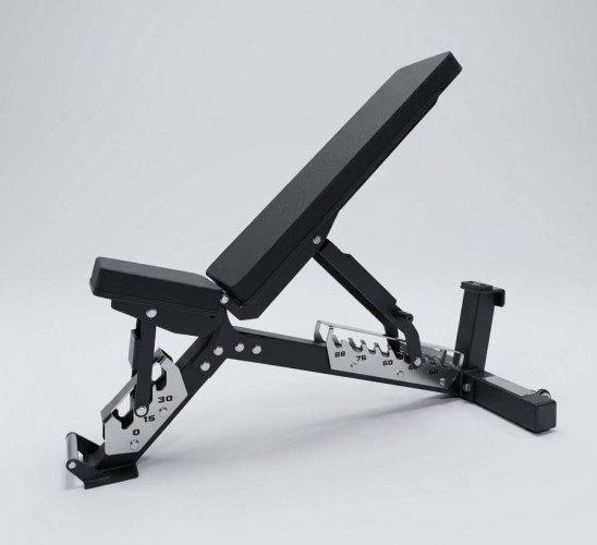 Kraftstation – Verstellbare Hantelbank, 220kg Hex-Hanteln & 3-stufiges Rack 2