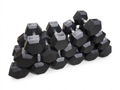 Kraftstation – Verstellbare Hantelbank, 220kg Hex-Hanteln & 3-stufiges Rack 6