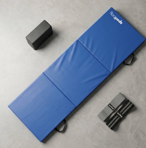 Trifold workout fitness mat 9