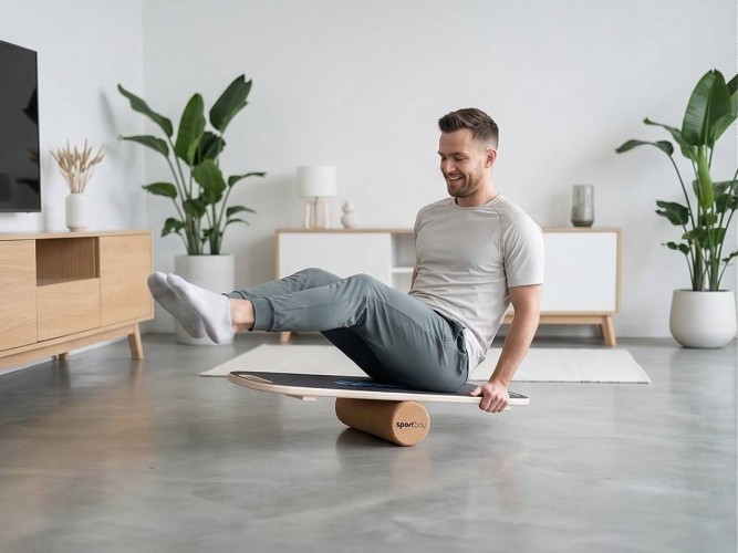 Balance Board mit Rolle Sportbay Challenge V1 7