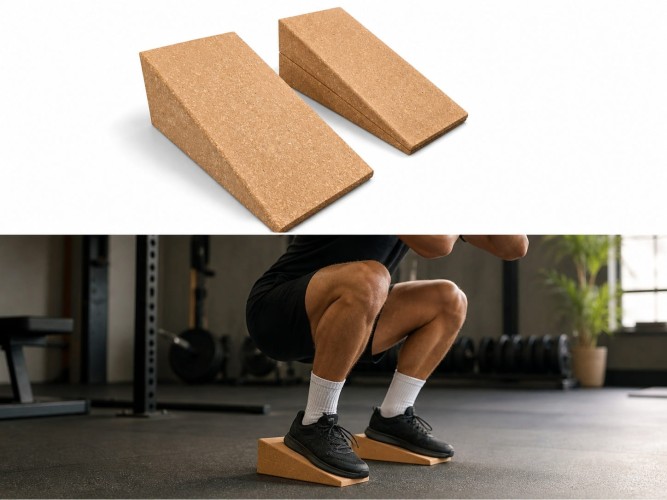 Sportbay® Squat Wedge Blocks Set (3 pcs) – Cork Heel Elevation Blocks 6