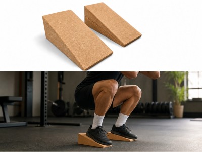 Sportbay® Squat Wedge Blocks Set (3 pcs) – Cork Heel Elevation Blocks 6