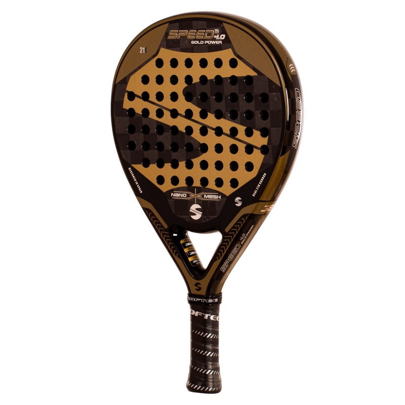 Padelschläger Softee Speed Gold Power 4.0 Nano Mesh 1