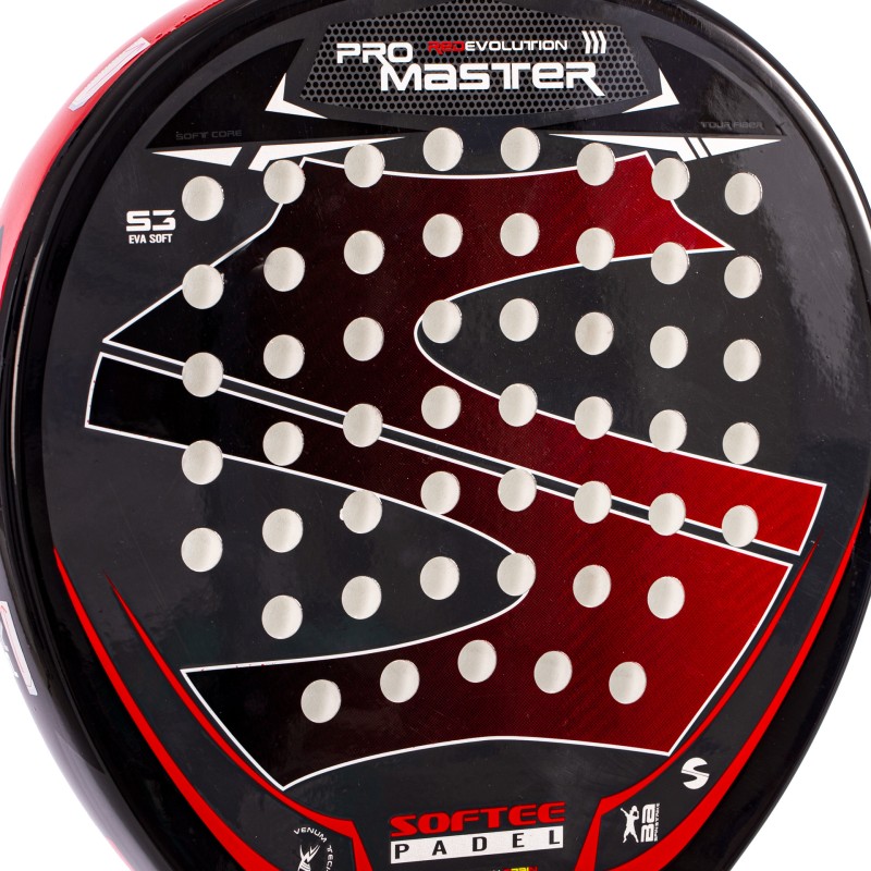 SOFTEE PRO MASTER EVOLUTION RED PADEL RACKET