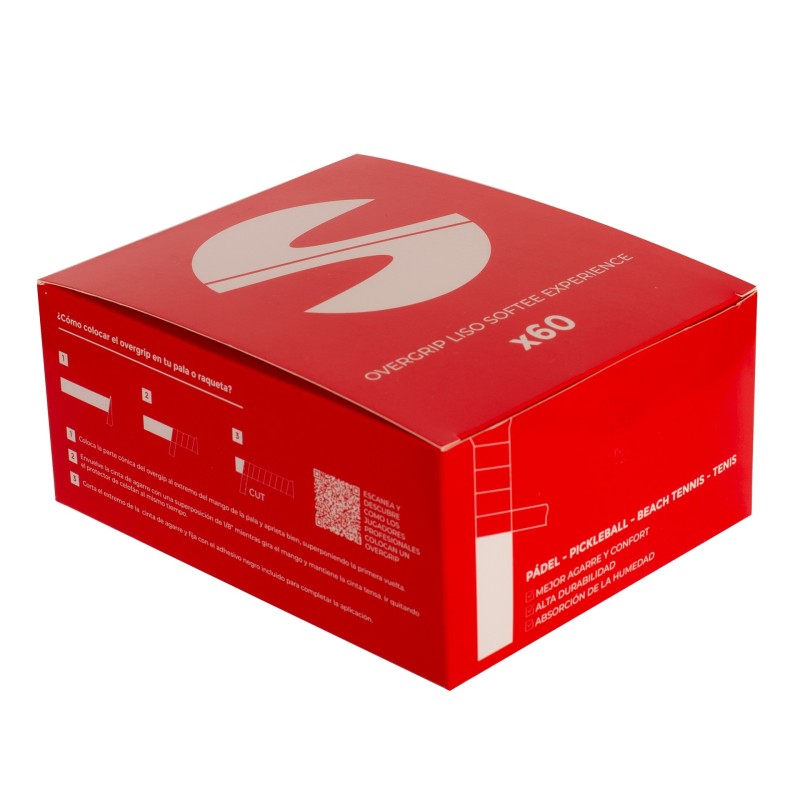 BOX OF 60 OVERGRIPS SMOOTH SOFTEE EXPERIENCE