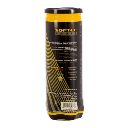 TUBE OF 3 PADEL BALLS SOFTEE SPEED