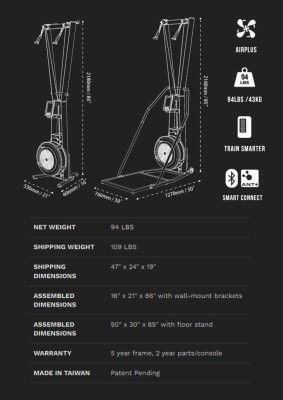 XEBEX Ski Trainer XBX-301 – Skiergometer 8