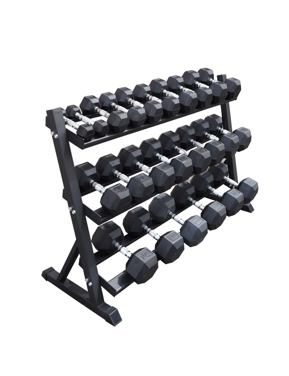 HEX Dumbbell Rack AC-178 | 3-laags | voor 12 paar dumbbells 2