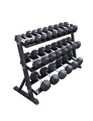 HEX Dumbbell Rack AC-178 | 3-laags | voor 12 paar dumbbells 2