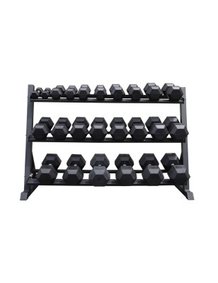 HEX Dumbbell Rack AC-178 | 3-laags | voor 12 paar dumbbells 3