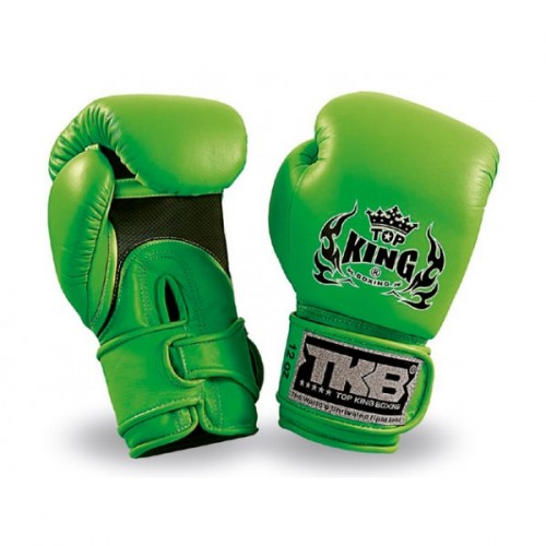 Top King Double Velcro Bokshandschoen Neon Groen top king kopen in de aanbieding